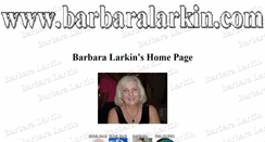 Desktop Screenshot of barbaralarkin.com